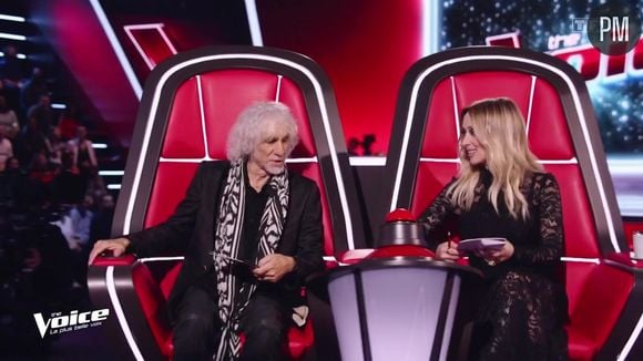 Louis Bertignac et Lara Fabian dans "The Voice" sur TF1.