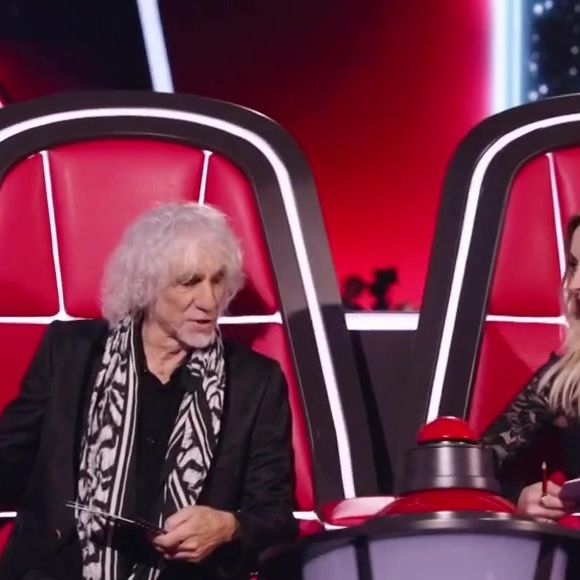 Louis Bertignac et Lara Fabian dans "The Voice" sur TF1.