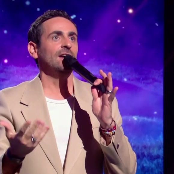 Camille Combal à l'animation de "Mask Singer" hier sur TF1.
