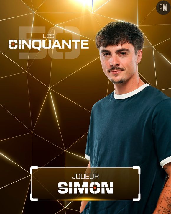 Simon dans "Les Cinquante" sur W9.