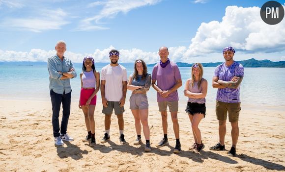 L'équipe violette de "Koh-Lanta : La revanche des 4 terres" sur TF1.