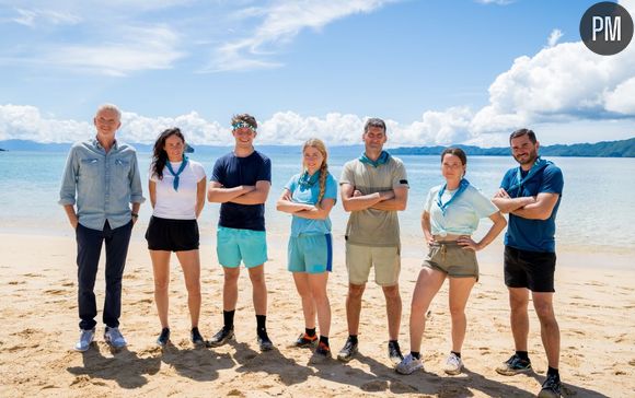 L'équipe bleue du sud de "Koh-Lanta : La revanche des 4 terres" sur TF1.