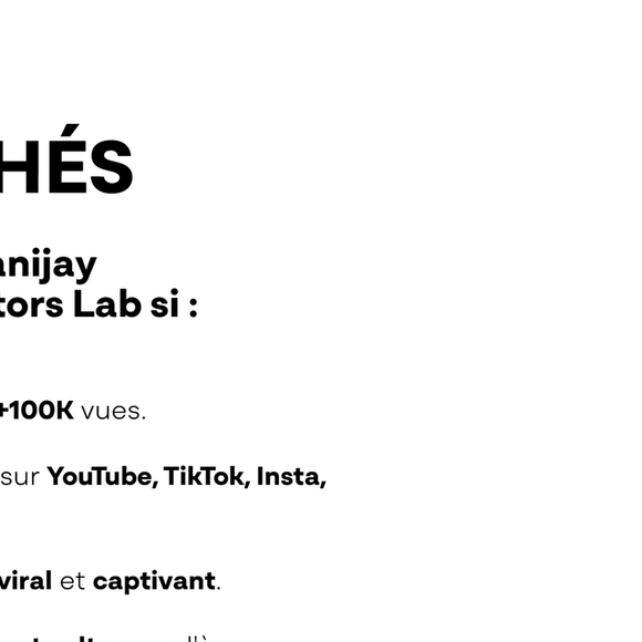 Les profils recherchés par Banijay et Youtube.