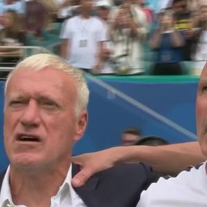Didier Deschamps lors de France-Angleterre pour son ultime match à la tête des Bleus.