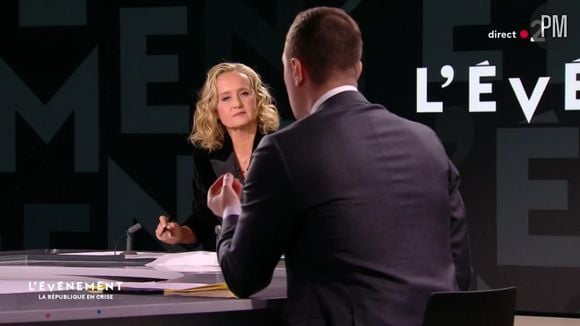 Caroline Roux a présenté "L'événement" en direct sur France 2 ce jeudi 5 décembre 2024.