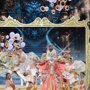 Le Lynx performe sur le plateau de "Mask Singer" saison 8.