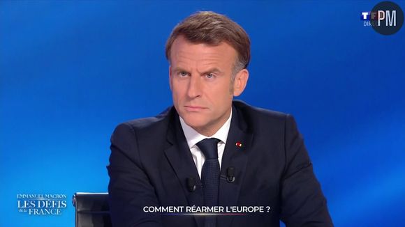 Emmanuel Macron dans "Les défis de la France", l'émission spéciale de TF1 diffusée ce mardi 13 mai 2025