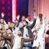 Matt Pokora, Santa, Michèle Laroque et la troupe des Enfoirés 2025 à Montpellier
