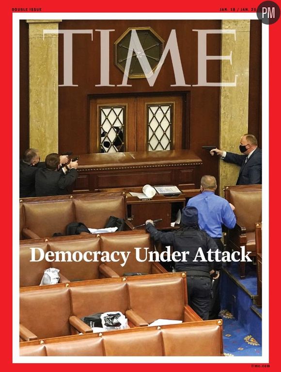 Une couverture du magazine "Time", en janvier 2021