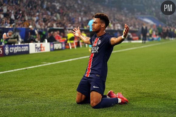 Desire Doue lors de la finale de la Ligues des Champions 2025 opposant le PSG à l'Inter Milan