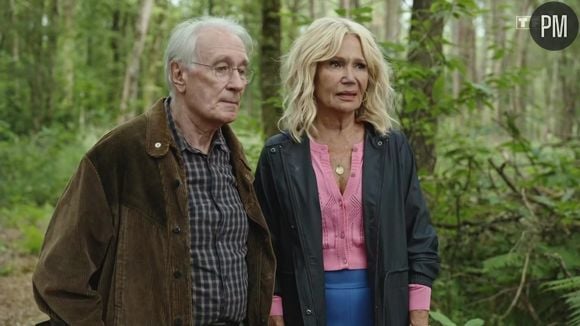 Bernard Le Coq et Clémentine Célarié dans "Enquête en famille" sur TF1