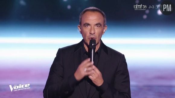 Nikos Aliagas aux commandes du "The Voice" sur TF1.