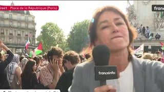 "Elle est profondément choquée" : Une journaliste de Franceinfo "agressée" en direct par un manifestant lors d’un rassemblement organisé par La France insoumise à Paris