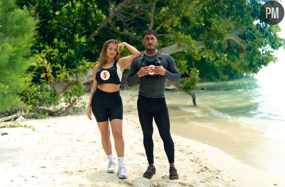 Mélanie et Vivian, candidats de "La Bataille, la malédiction de l'île" sur TFX