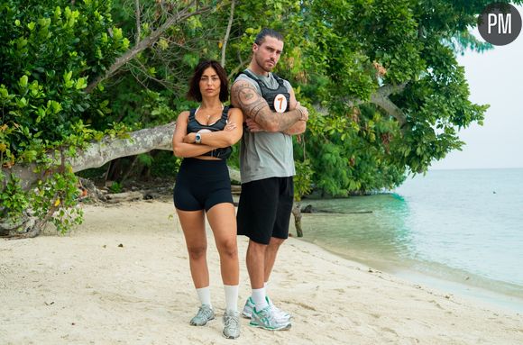 Cynthia et Giovanni, candidats de "La Bataille, la malédiction de l'île" sur TFX